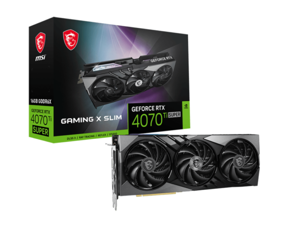 MSI GEFORCE RTX 4070 TI SUPER GAMING X SLIM 16GB DDR6X
