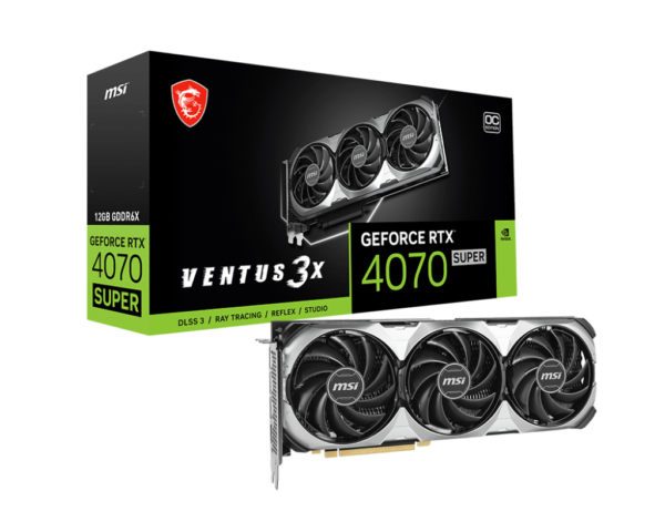 MSI GEFORCE RTX 4070 SUPER VENTUS 3X OC 12GB GDDR6X
