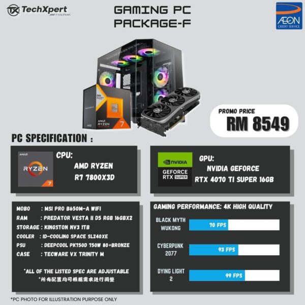 TechXpert Gaming PC Package - F
