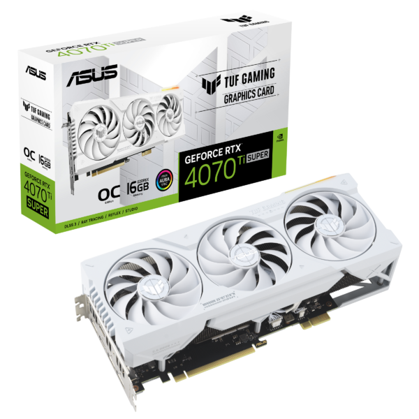 ASUS TUF GAMING GEFORCE RTX 4070 TI SUPER WHITE OC EDITION 16GB GDDR6X