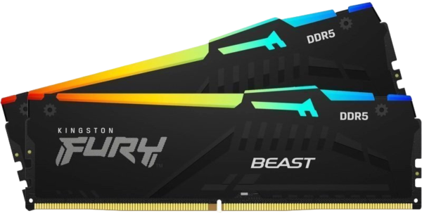 KINGSTON FURY BEAST RGB 2X16GB (32GB) DDR5 6000MHZ CL30 - BLACK