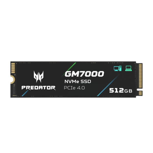 PREDATOR GM7000 512GB GEN4 NVME SSD WITH HEATSINK