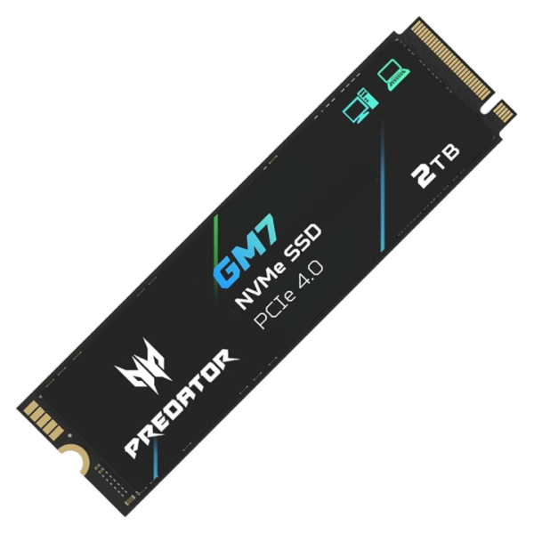 PREDATOR GM7 2TB GEN4 NVME SSD (R:7200MBs/W:6300MBs)