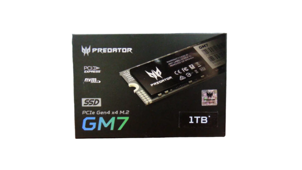 PREDATOR GM7 1TB GEN4 NVME SSD (R:7200MBs/W:6300MBs)