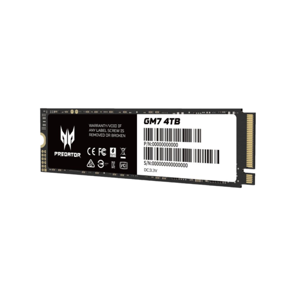 PREDATOR GM7 512GB GEN4 NVME SSD (R:7200MBs/W:3800MBs)
