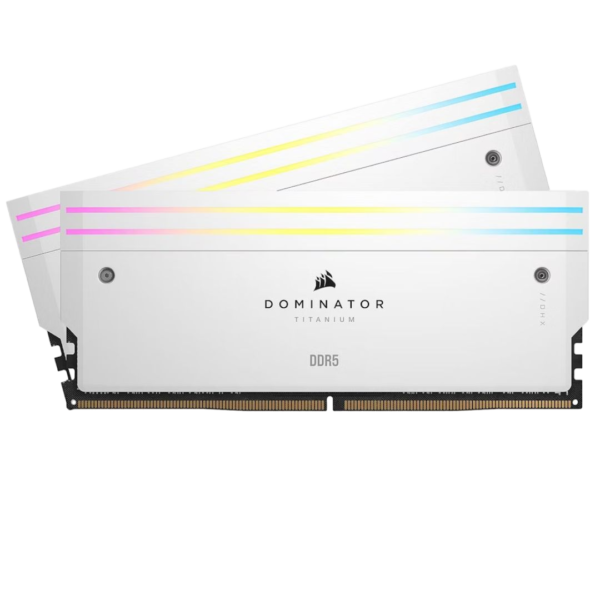 CORSAIR DOMINATOR TITANIUM RGB 2X32GB DDR5 6400MHZ CL32 - WHITE