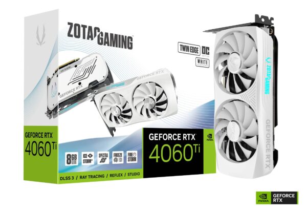 ZOTAC GAMING GEFORCE RTX 4060 TWIN EDGE OC WHITE EDITION 8GB GDDR6