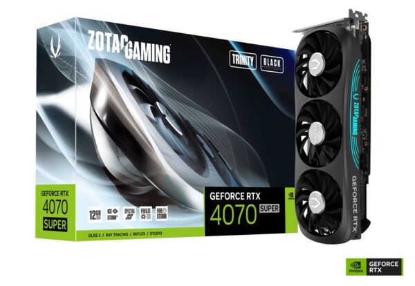 ZOTAC GAMING GEFORCE RTX 4070 SUPER TRINITY BLACK EDITION 12GB GDDR6X